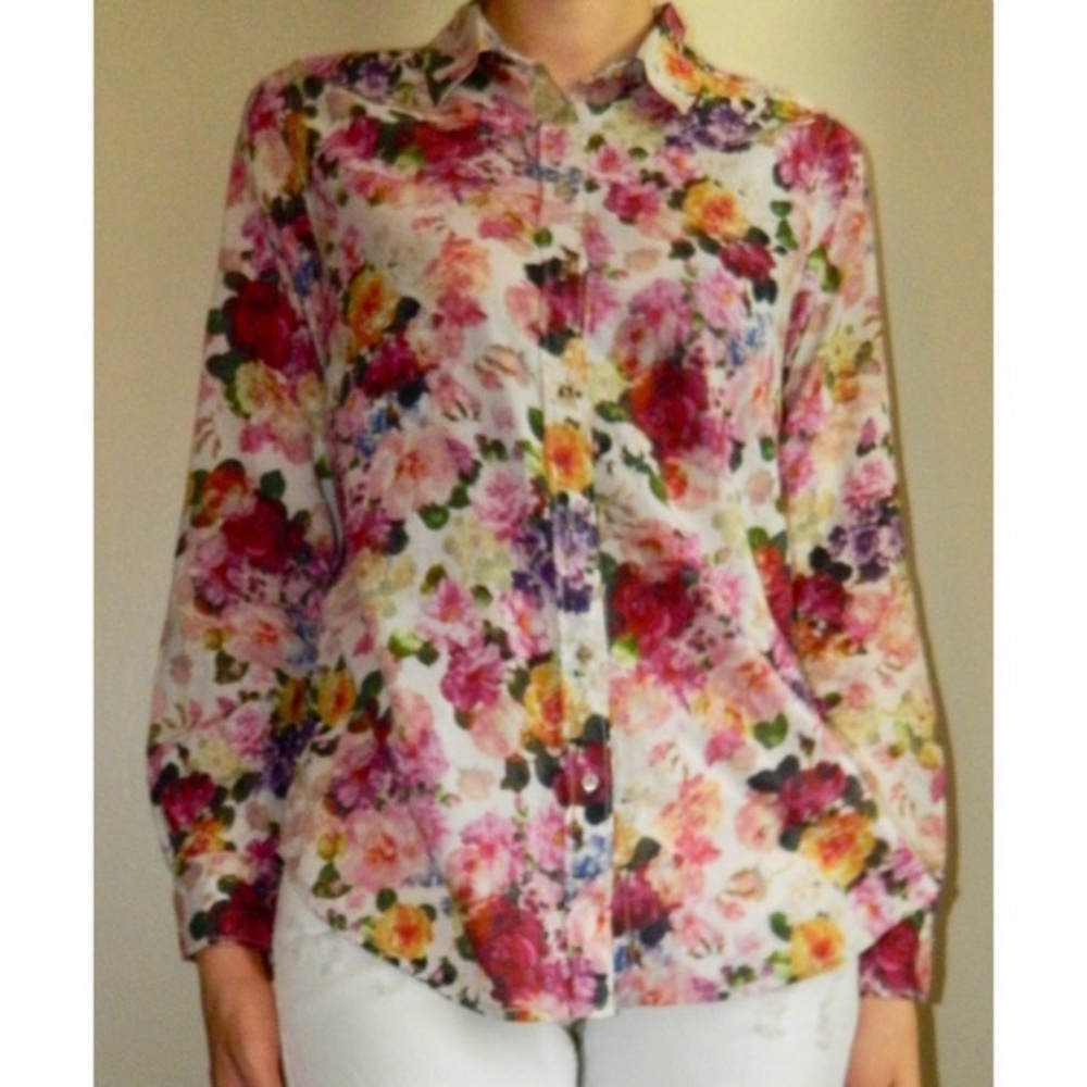 Floral Long Sleeve Button-Down - Picture 3 of 6